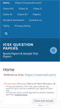 Mobile Screenshot of icsequestionpapers.com